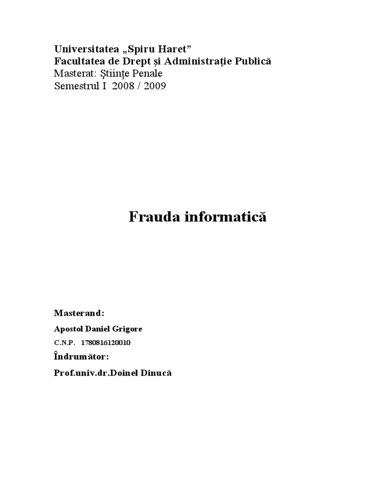 Frauda Informatica | PDF