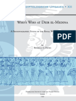 Who's Who at Deir El-medina. a Prosopgraphic Study of the Royal Workmen's Community