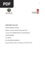 Toyota Porter S Diamondtoyota Five Forces Modeltoyota Product Positioning Petition Strategic Management