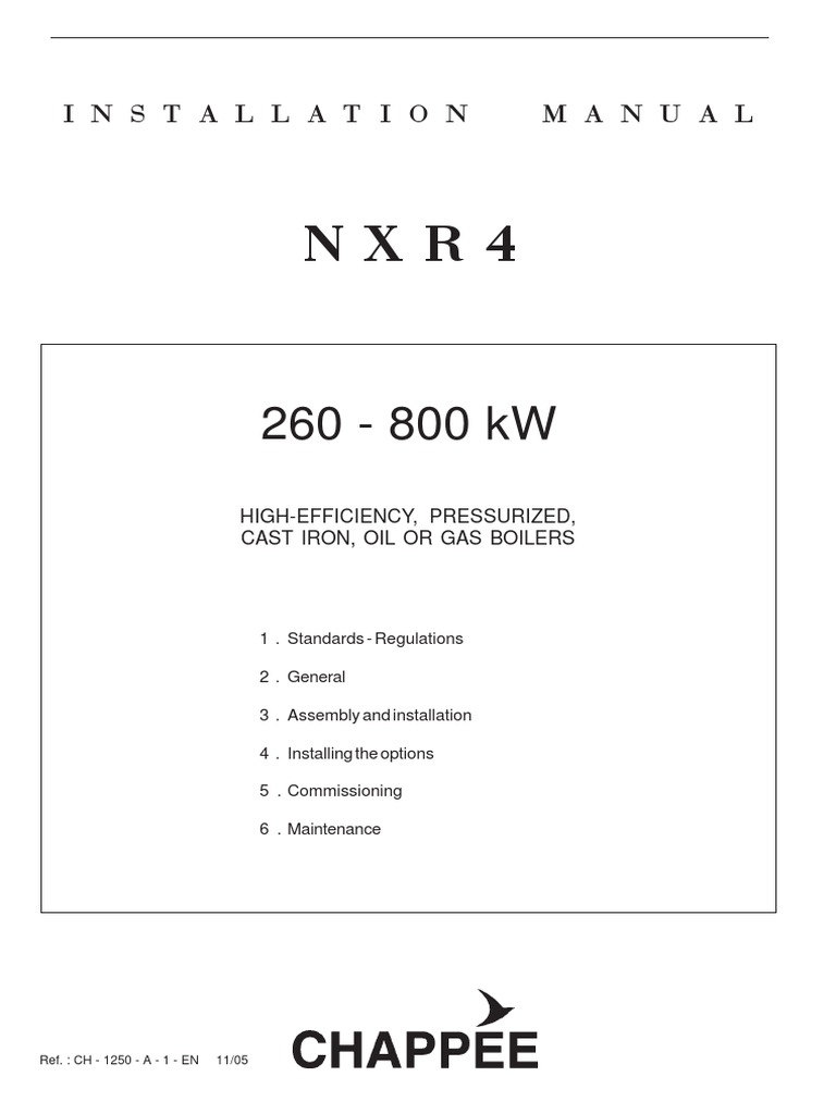 Manual NXR4 | PDF | Water Heating | Screw