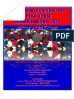 2014 Northern Queensland Show Horse Championships - Program