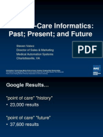 Point of Care Informatics Past Present and Future 100804 Final