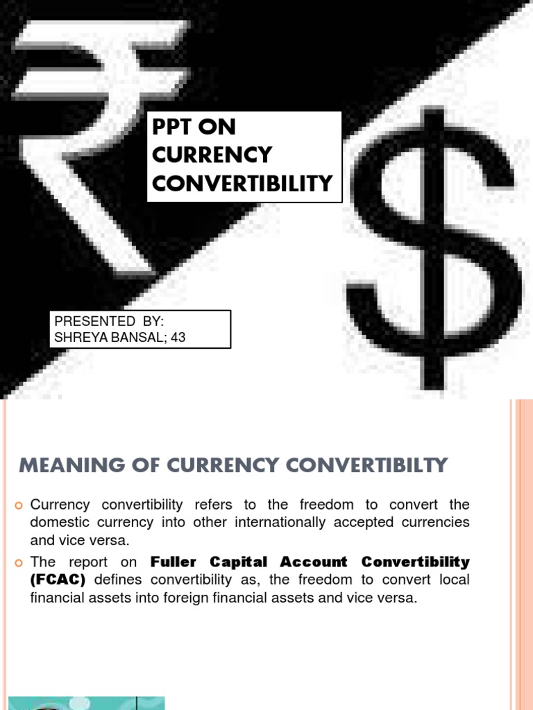 Currency Convertibility in India Explained | PDF | Current Account ...