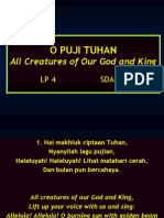 O Puji Tuhan: All Creatures of Our God and King