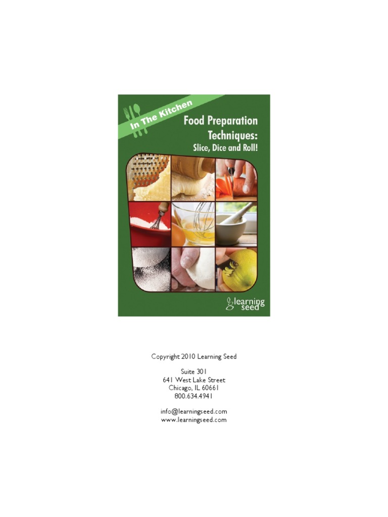 1338 Food Preparation Techniques Guide | PDF | Cookware And Bakeware ...