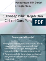 Kuliah 1-2 - Konsep Bilik Darjah Dan Ciri-Ciri Guru Efektif