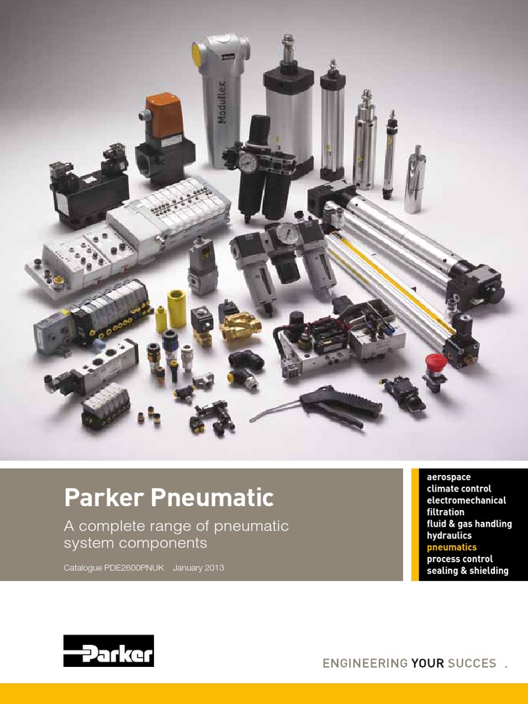 Parker Pneumatic Catalogue PDE2600PNUK Mechanical Engineering