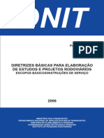DNIT Diretrizes Básicas Manual - Estudos e Projetos Rodoviários PDF