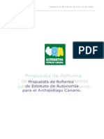 Propuesta de Reforma de Estatuto de Autonomía