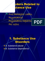 Disorders Related To Substance Use