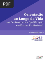 Guia de OrientaÃ§Ã£o ao longo da vida nos centros para a qualificaÃ§Ã£o e o ensino profissional