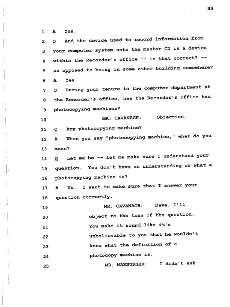 Deposition of Lawrence Patterson in Cuyahoga County Recorder's Office