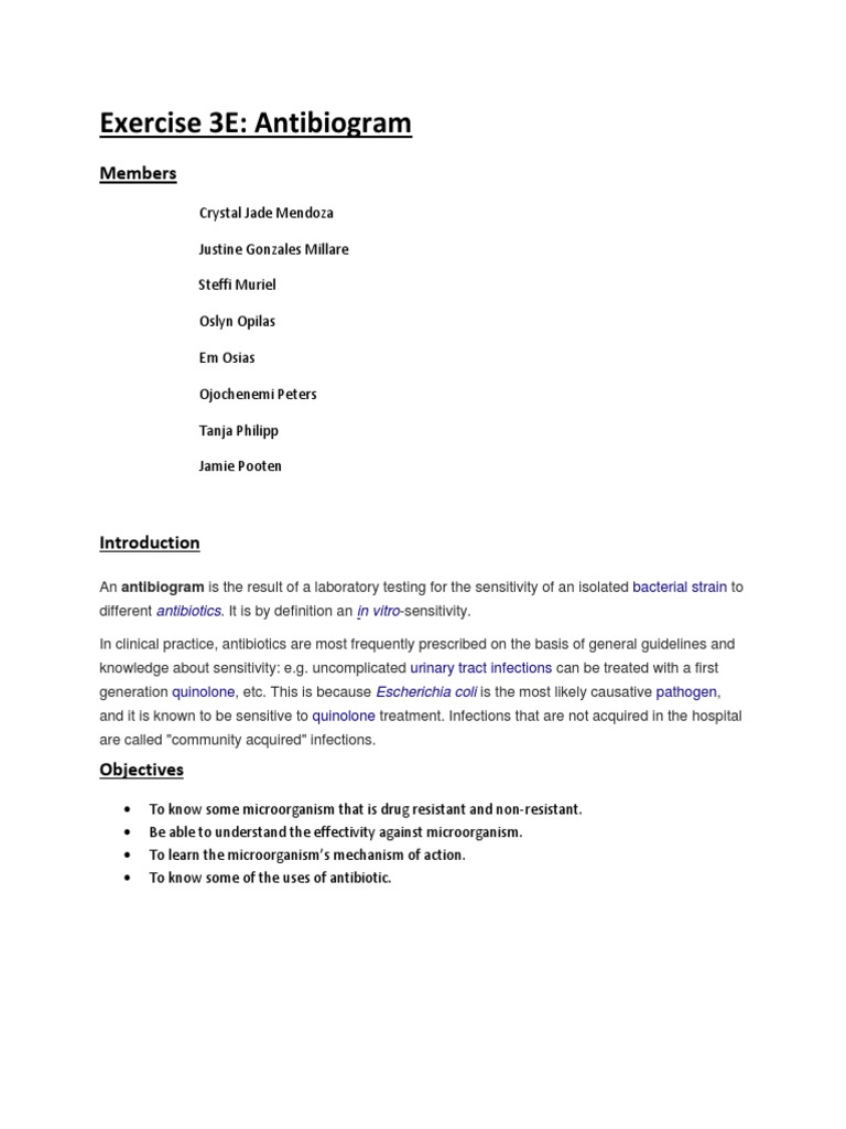 Antibiogram Analysis and Applications | PDF | Antimicrobial Resistance ...