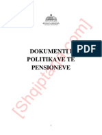 Dokumenti i Politikave te Pensioneve