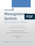 Hotel Management System: Object Oriented Approach To UML Design