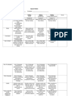 Speech Rubric Revised