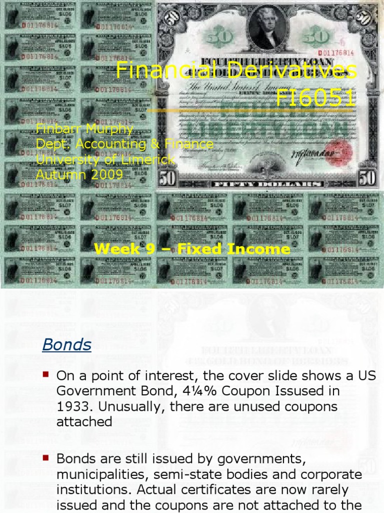 Understanding Financial Derivatives and Bonds | PDF | Repurchase ...
