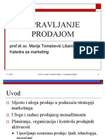Upravljanjeprodajom-Prof - Dr.sc. Marija Tomašević Lišanin