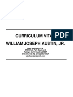 Curriculum Vitae William Joseph Austin, JR