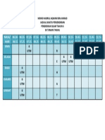 JADUAL WAKTU PERSENDIRIAN