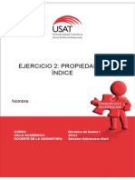 Ejercicio 2. Propiedades Índice