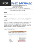 CADWorx - Importing Legacy Specifications FAQ