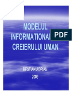 Restian Adrian - Modelul Informational Al Creierului Uman