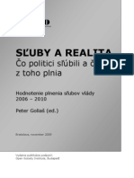 Hodnotenie Plnenia Slubov Vlady 2006-2010
