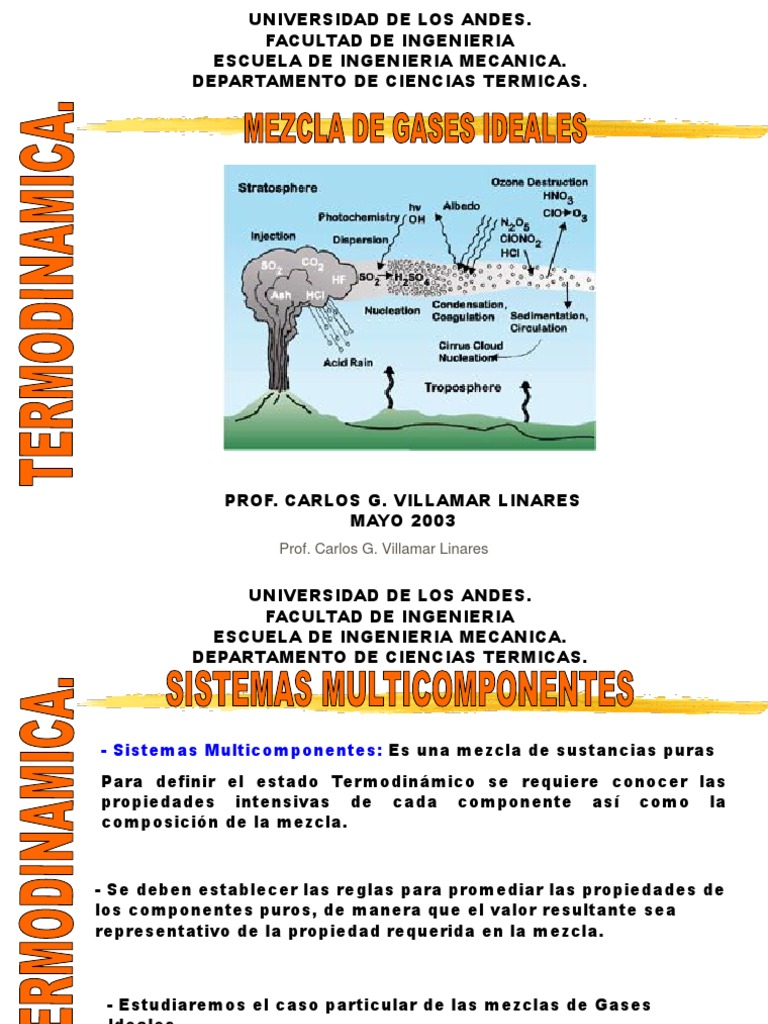 Mezclas de Gases Ideales | PDF | Ciencia y matemáticas | Tecnología