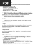 Portaria de Estabelecimentos de Alimentos