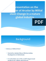 A Presentation On The Takeover of Arcelor by