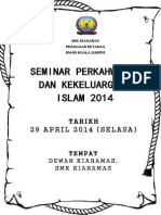 Backdrop Seminar Kekeluargaan Islam