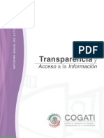 Informe del Comité de Garantía de Acceso y Transparencia de la Información del Senado. 2013.