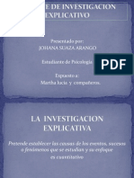 Expocision de Investigacion Explicativa