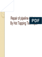 Repair pipeline defects using Hot Tapping