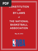 NBA Constitution and by Laws