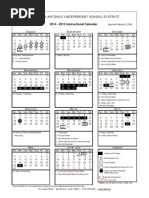 Saisd 2014-15 Instructional Calendar