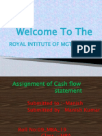 Welcome To The: Royal Intitute of MGT & Tech