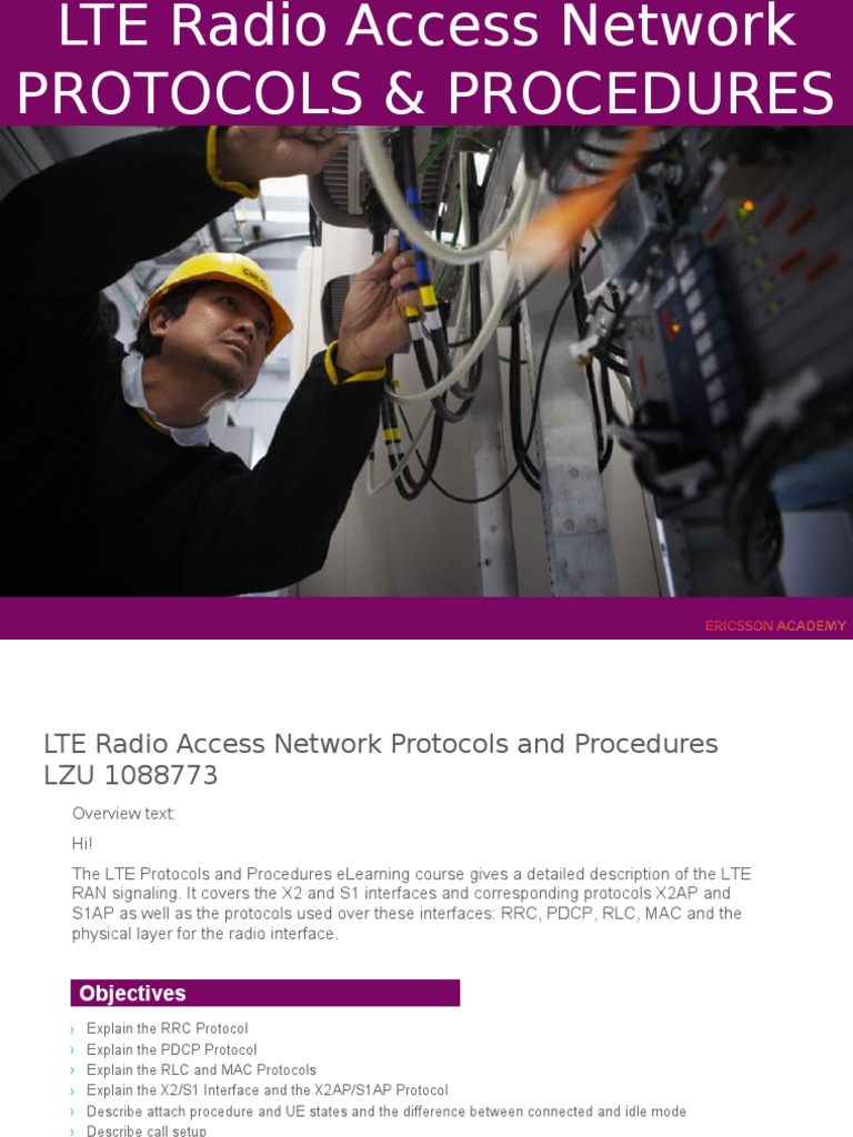 LTE RAN Protocols and Procedures Overview | PDF | Radio Resource ...