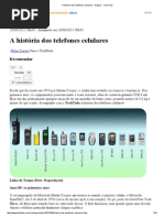 A História Dos Telefones Celulares - Artigos - TechTudo