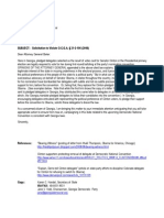 VIA FAX: 404. 657.8733 SUBJECT: Solicitation To Violate O.C.G.A. 21-2-196 (2008)