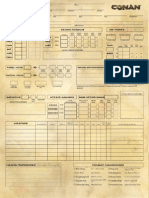 Conan Character Sheet