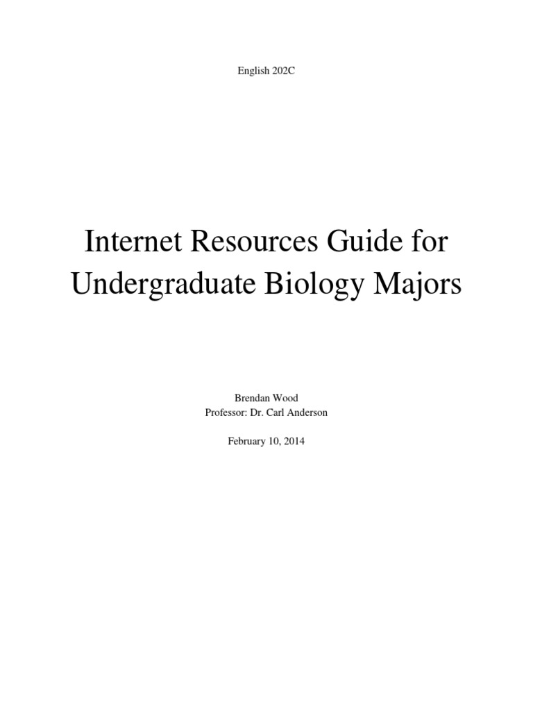 Biology Resources Guide for Students | PDF | Science | Blast