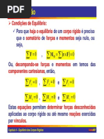 Captulo III - Equilbrio Dos Corpos Rgidos