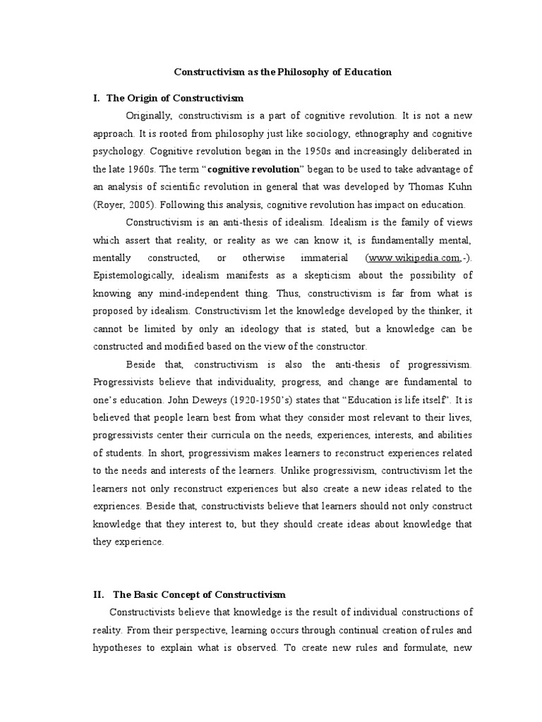 Effectiveness of constructivist approach picture