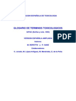 Glosario Terminos Toxicologicos Toxicologia Repetto