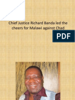 Chief Justice Richard Banda Led The Cheers For Malawi Against Chad