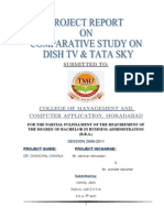 48504678 Project Report on Comparative Study on Dish Tv Amp Tata Sky 111111110627 Phpapp02