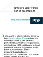 80mw Puntatore Laser Verde Mantiene La Prestazione