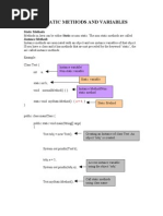 Static Methods and Variables